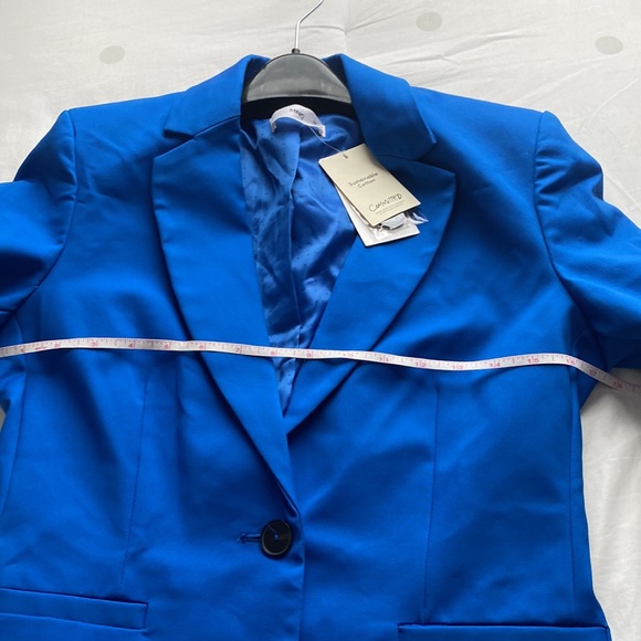 Mango Cobalt Blue Blazer Size 6 - NWT - Picture 6 of 9